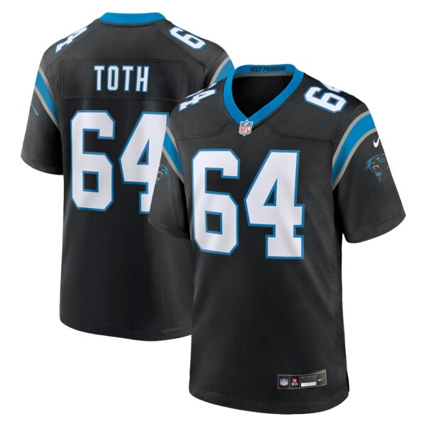 Men’s Carolina Panthers Brett Toth Nike Black Game Jersey