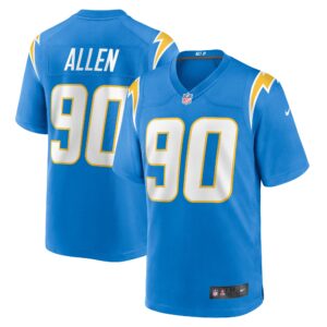 Men's Los Angeles Chargers Brevin Allen Nike Powder Blue Team Game Jersey