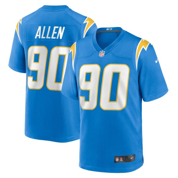 Men’s Los Angeles Chargers Brevin Allen Nike Powder Blue Team Game Jersey