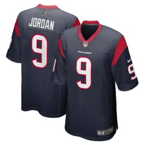 Men's Houston Texans Brevin Jordan Nike Navy Game Jersey