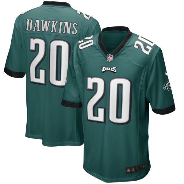 Men’s Philadelphia Eagles Brian Dawkins Nike Midnight Green Game Retired Player Jersey