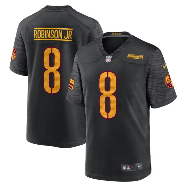 Men’s Washington Commanders Brian Robinson Jr. Nike Black Alternate Game Jersey