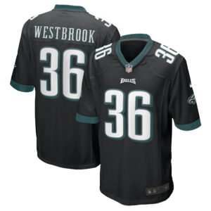 Men's Philadelphia Eagles Brian Westbrook Nike Black Retired Player Alternate Game Jersey