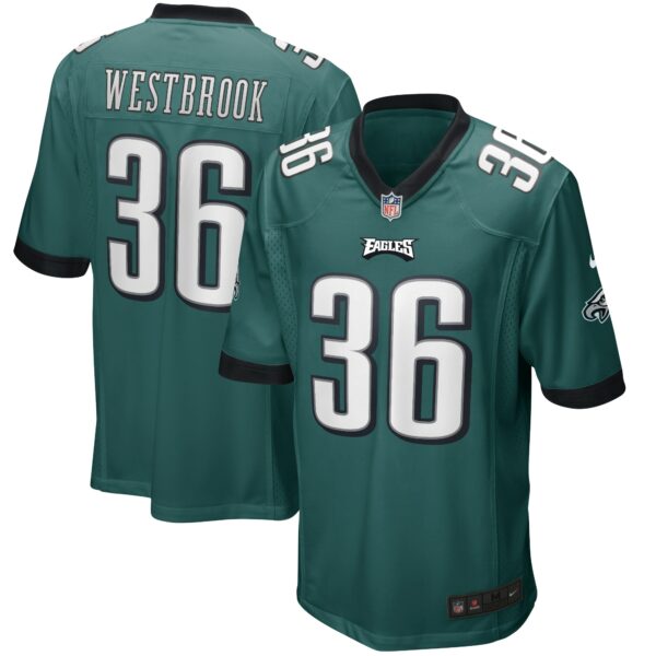 Men’s Philadelphia Eagles Brian Westbrook Nike Midnight Green Game Retired Player Jersey