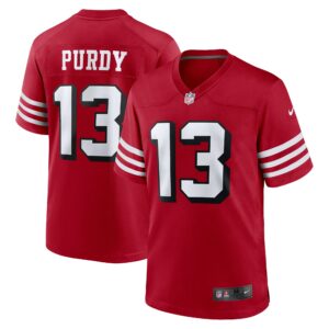 Men San Francisco 49ers Brock Purdy Nike Scarlet Alternate Game Player Jersey