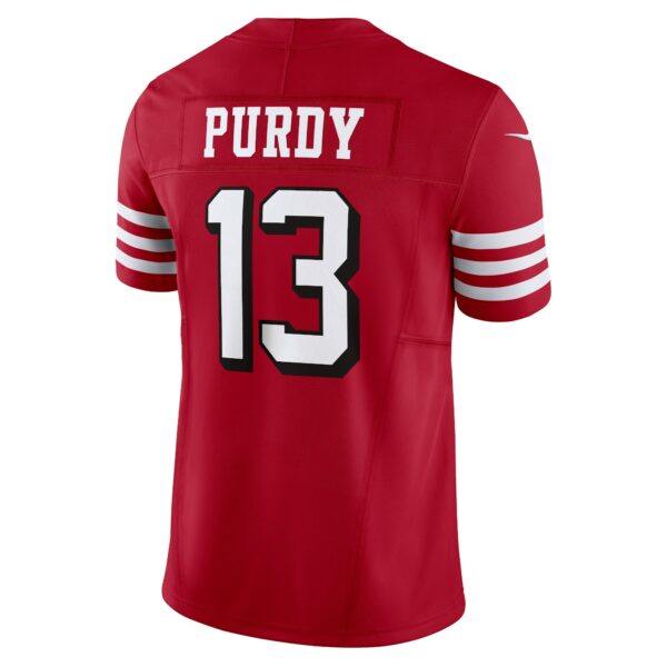 Men’s San Francisco 49ers Brock Purdy Nike Scarlet Vapor F.U.S.E. Limited Jersey