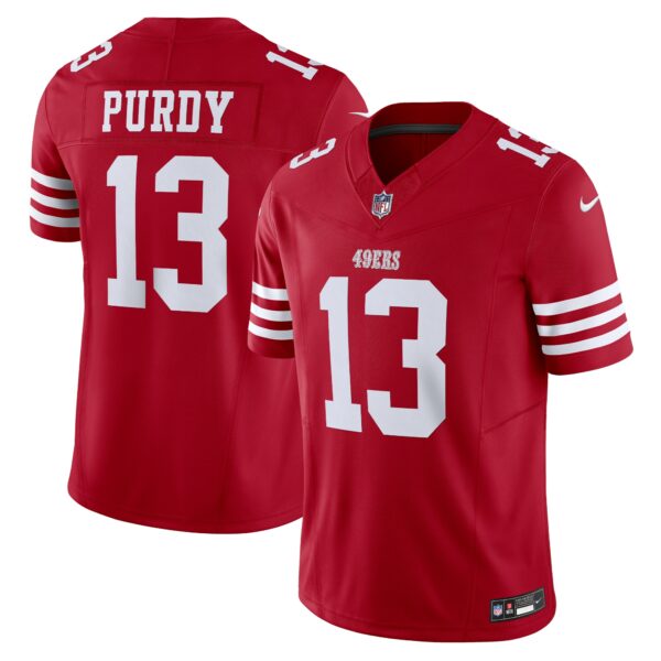 Men’s San Francisco 49ers Brock Purdy Nike Scarlet Vapor F.U.S.E. Limited Jersey