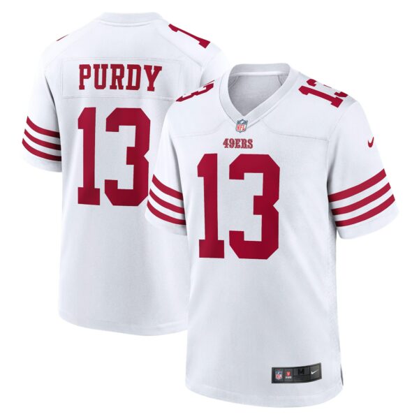 Men’s San Francisco 49ers Brock Purdy Nike White Game Player Jersey