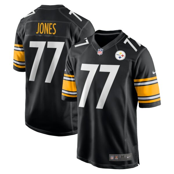 Men’s Pittsburgh Steelers Broderick Jones Nike Black 2023 NFL Draft First Round Pick Game Jersey