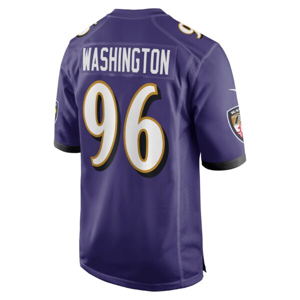 Men’s Baltimore Ravens Broderick Washington Nike Purple Game Player Jersey