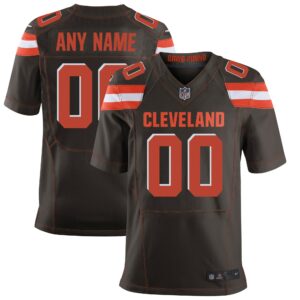 Men's Cleveland Browns Nike Brown Elite Custom Jersey