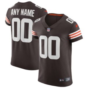 Men's Cleveland Browns Nike Brown Vapor Elite Custom Jersey