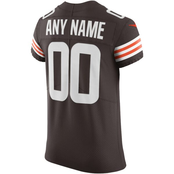 Men’s Cleveland Browns Nike Brown Vapor Elite Custom Jersey