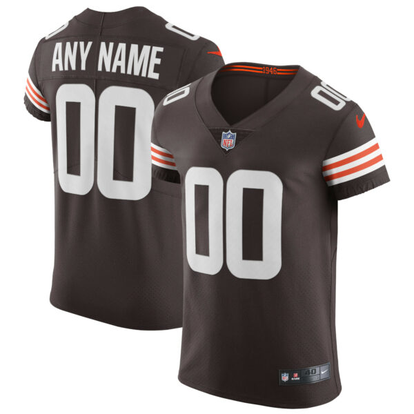 Men’s Cleveland Browns Nike Brown Vapor Elite Custom Jersey