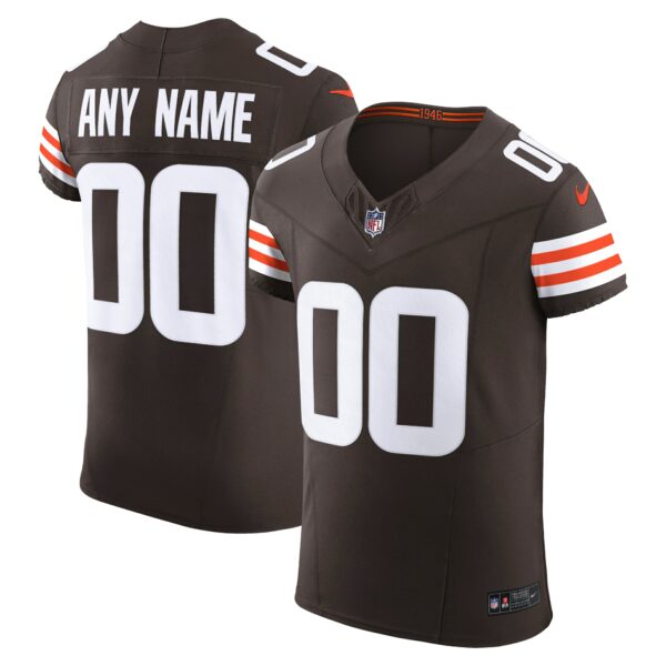 Men’s Cleveland Browns Nike Brown Vapor F.U.S.E. Elite Custom Jersey