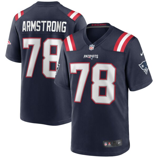 Men’s New England Patriots Bruce Armstrong Nike Navy Game Retired Player Jersey