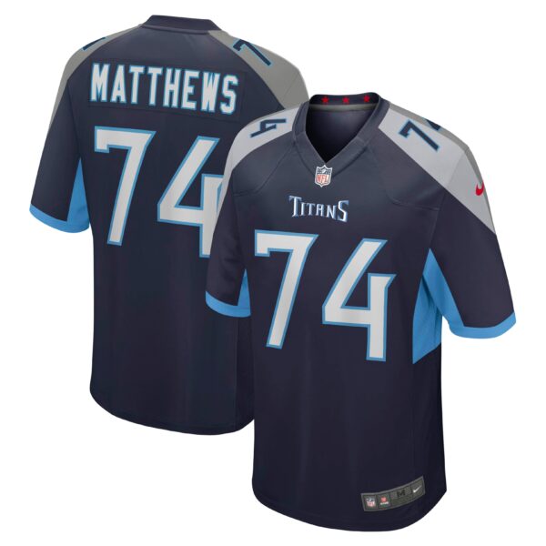 Men’s Tennessee Titans Bruce Matthews Nike Navy Retired Player Jersey