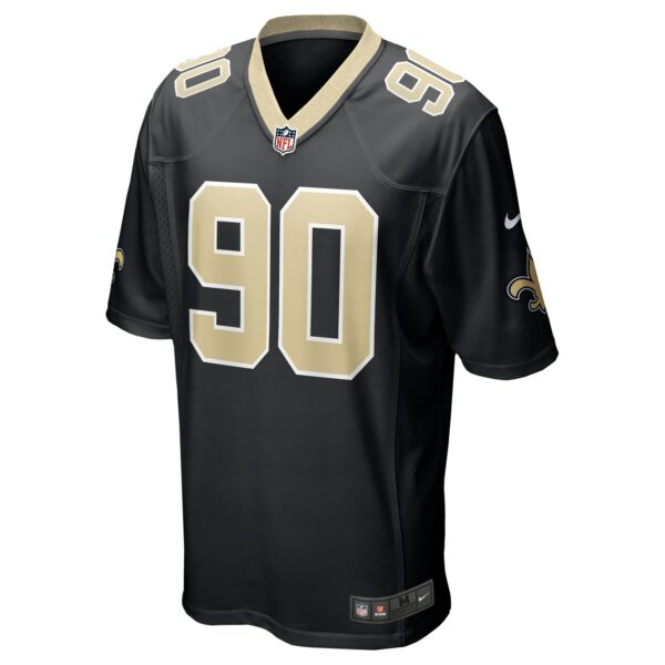 Men’s New Orleans Saints Bryan Bresee Nike Black 2023 NFL Draft First Round Pick Game Jersey