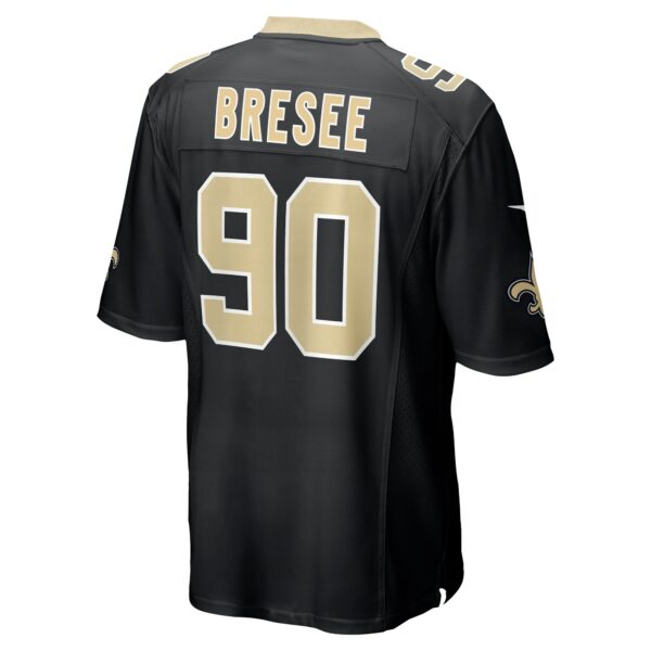 Men’s New Orleans Saints Bryan Bresee Nike Black 2023 NFL Draft First Round Pick Game Jersey