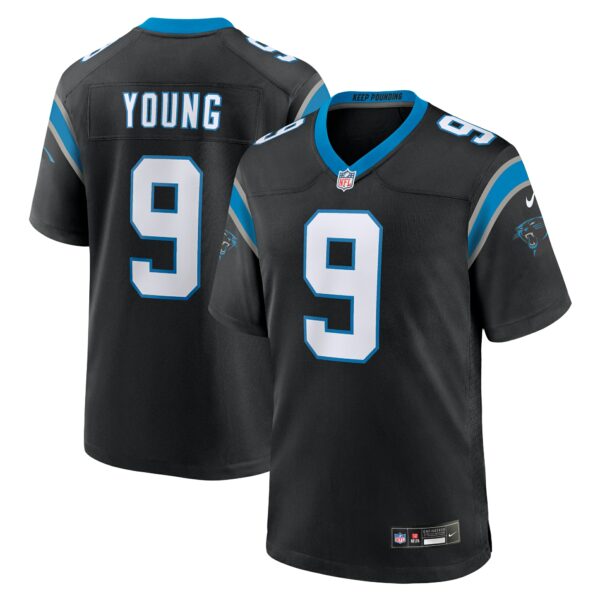 Men’s Carolina Panthers Bryce Young Nike Black Team Game Jersey