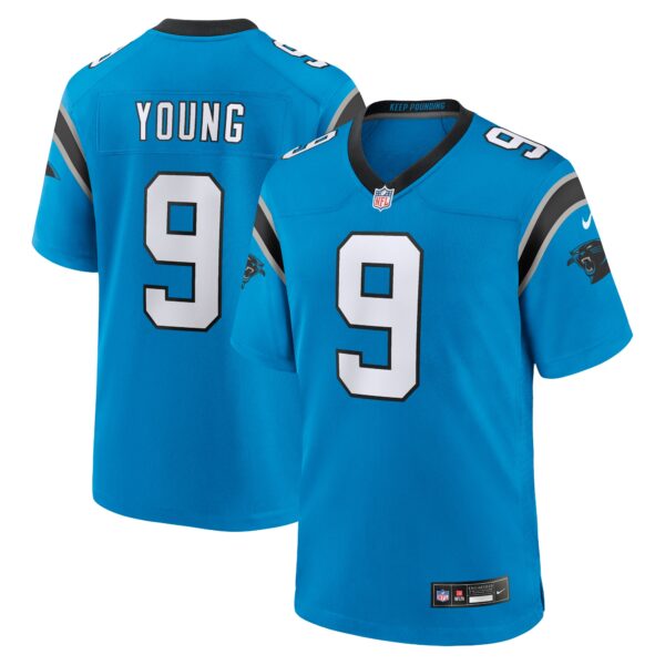 Men’s Carolina Panthers Bryce Young Nike Blue 2023 NFL Draft First Round Pick Alternate Game Jersey