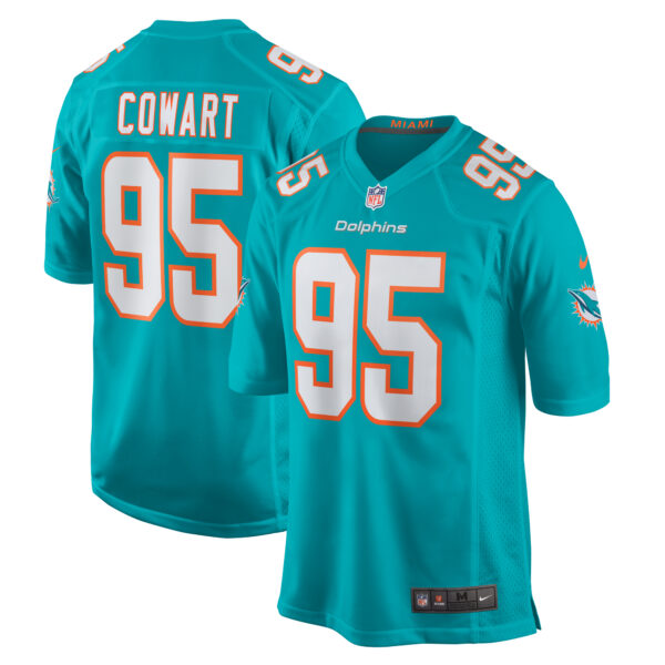 Men’s Miami Dolphins Byron Cowart Nike Aqua Game Jersey