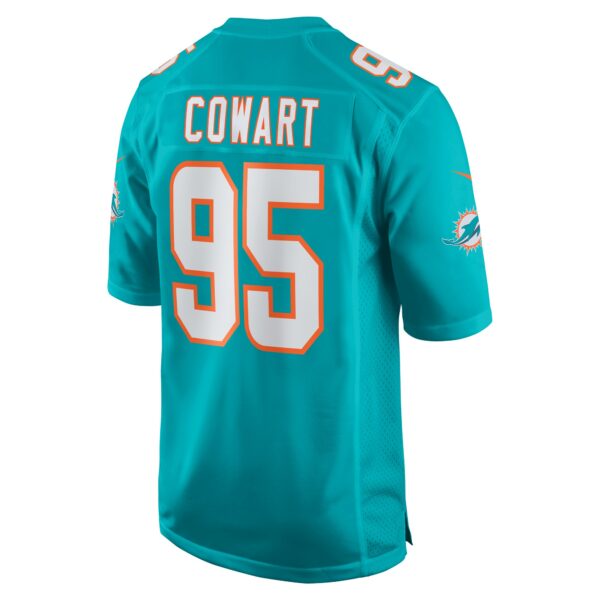 Men’s Miami Dolphins Byron Cowart Nike Aqua Game Jersey