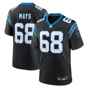 Men's Carolina Panthers Cade Mays Nike Black Team Game Jersey