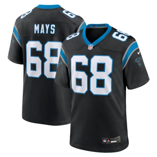 Men’s Carolina Panthers Cade Mays Nike Black Team Game Jersey