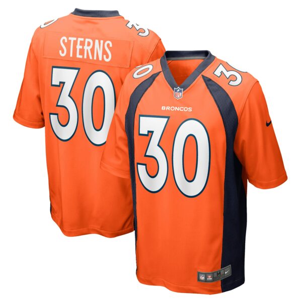 Men’s Denver Broncos Caden Sterns Nike Orange Game Jersey