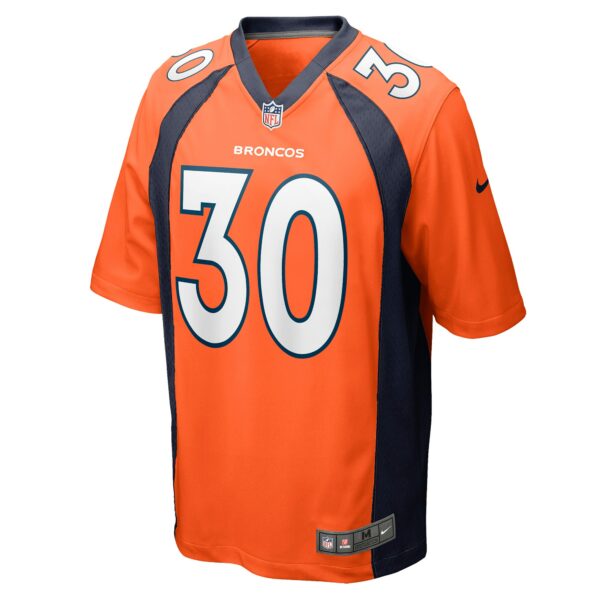 Men’s Denver Broncos Caden Sterns Nike Orange Game Jersey