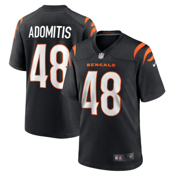 Men’s Cincinnati Bengals Cal Adomitis Nike Black Game Player Jersey