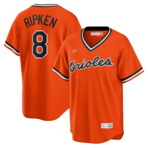 Men's Baltimore Orioles Cal Ripken Jr. Nike Orange Alternate Cooperstown Collection Player Jersey