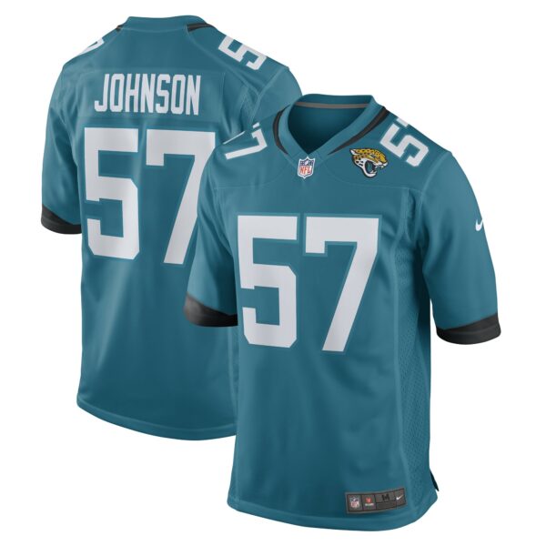 Men’s Jacksonville Jaguars Caleb Johnson Nike Teal Game Player Jersey