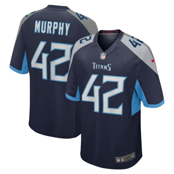 Men’s Tennessee Titans Caleb Murphy Nike Navy Team Game Jersey