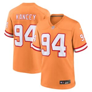 Men's Tampa Bay Buccaneers Calijah Kancey Nike Orange Alternate Team Game Jersey