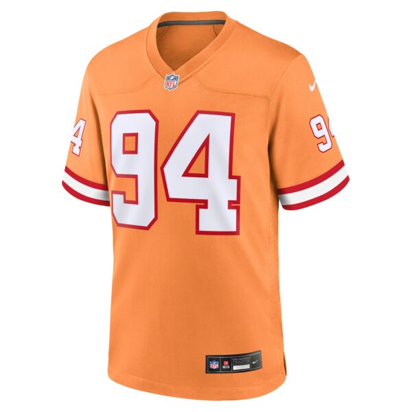 Men’s Tampa Bay Buccaneers Calijah Kancey Nike Orange Alternate Team Game Jersey