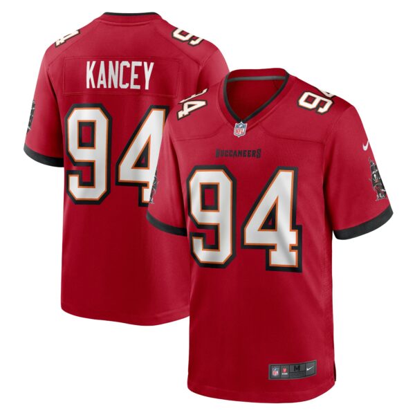 Men’s Tampa Bay Buccaneers Calijah Kancey Nike Red 2023 NFL Draft First Round Pick Game Jersey