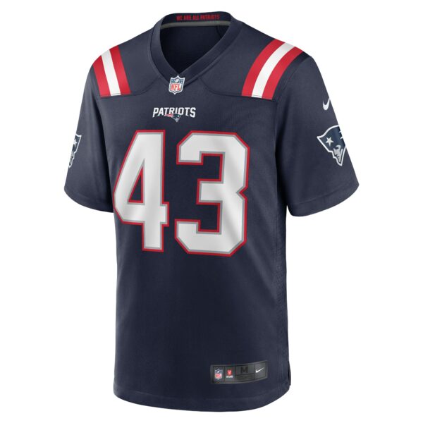 Men’s New England Patriots Calvin Munson Nike Navy Home Game Player Jersey