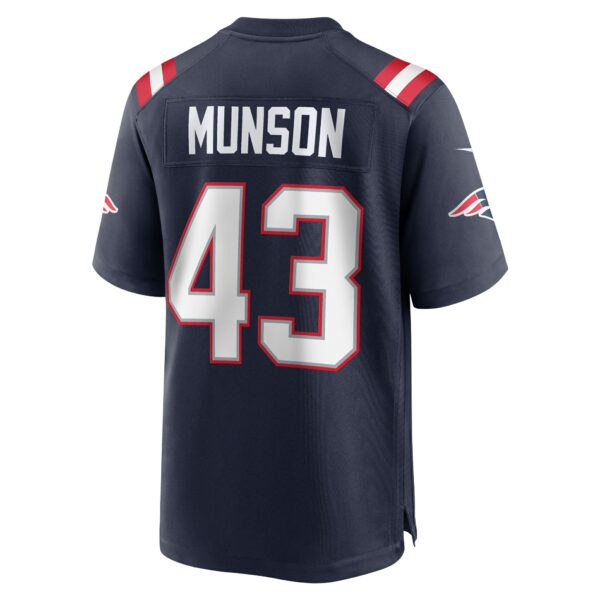 Men’s New England Patriots Calvin Munson Nike Navy Home Game Player Jersey