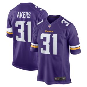 Men's Minnesota Vikings Cam Akers Nike Purple Game Jersey