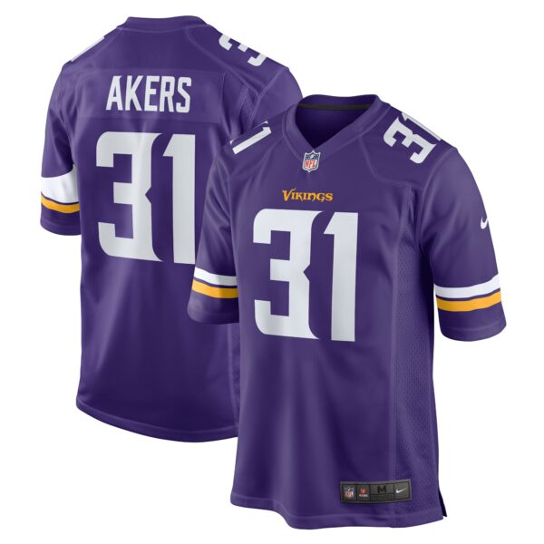 Men’s Minnesota Vikings Cam Akers Nike Purple Game Jersey