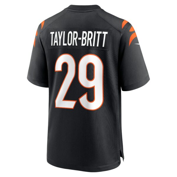 Men’s Cincinnati Bengals Cam Taylor-Britt Nike Black Game Player Jersey