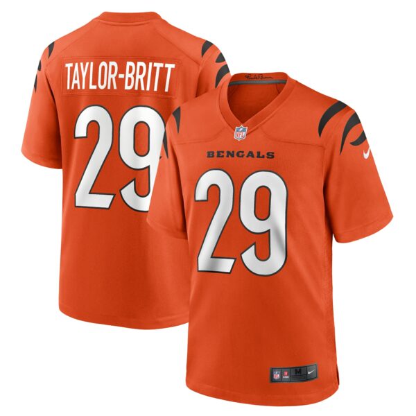 Men’s Cincinnati Bengals Cam Taylor-Britt Nike Orange Alternate Game Jersey