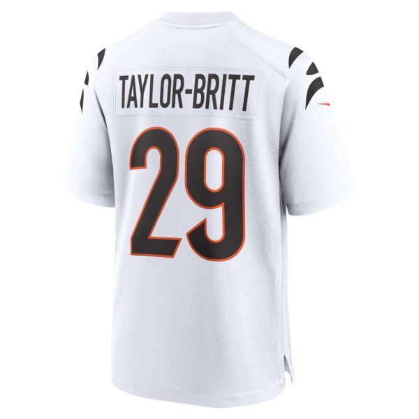 Men’s Cincinnati Bengals Cam Taylor-Britt Nike White Game Jersey