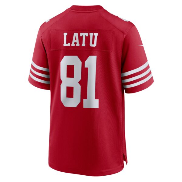 Men’s San Francisco 49ers Cameron Latu Nike Scarlet Team Game Jersey