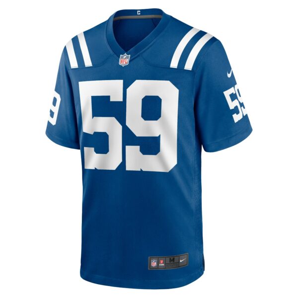 Men’s Indianapolis Colts Cameron McGrone Nike Royal Team Game Jersey