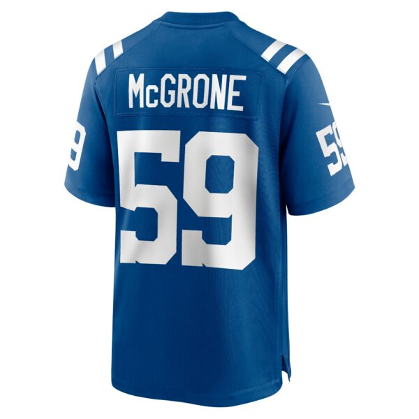 Men’s Indianapolis Colts Cameron McGrone Nike Royal Team Game Jersey