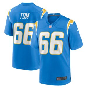 Men's Los Angeles Chargers Cameron Tom Nike Powder Blue Game Jersey