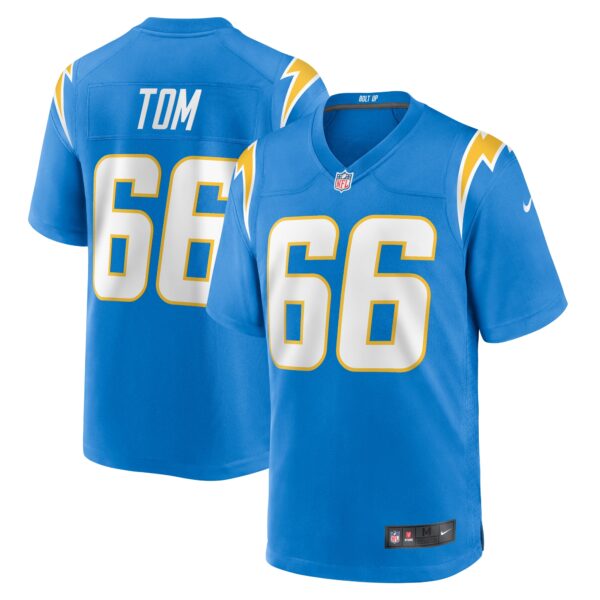 Men’s Los Angeles Chargers Cameron Tom Nike Powder Blue Game Jersey